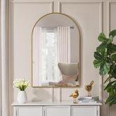 Mini Arch Mirror Golden Color size 90 x60 cm